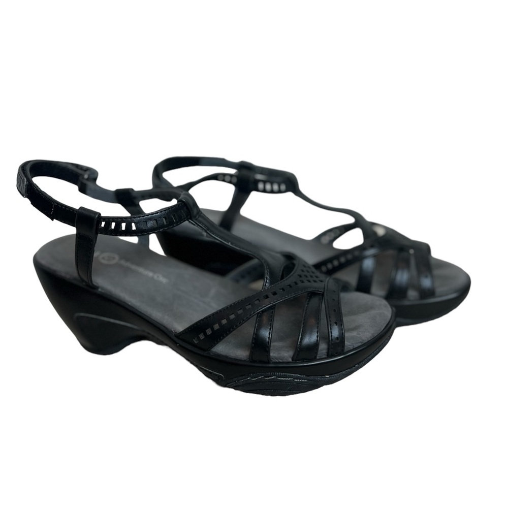 JBU Lisa Black Sandal, Sz 7 Women’s